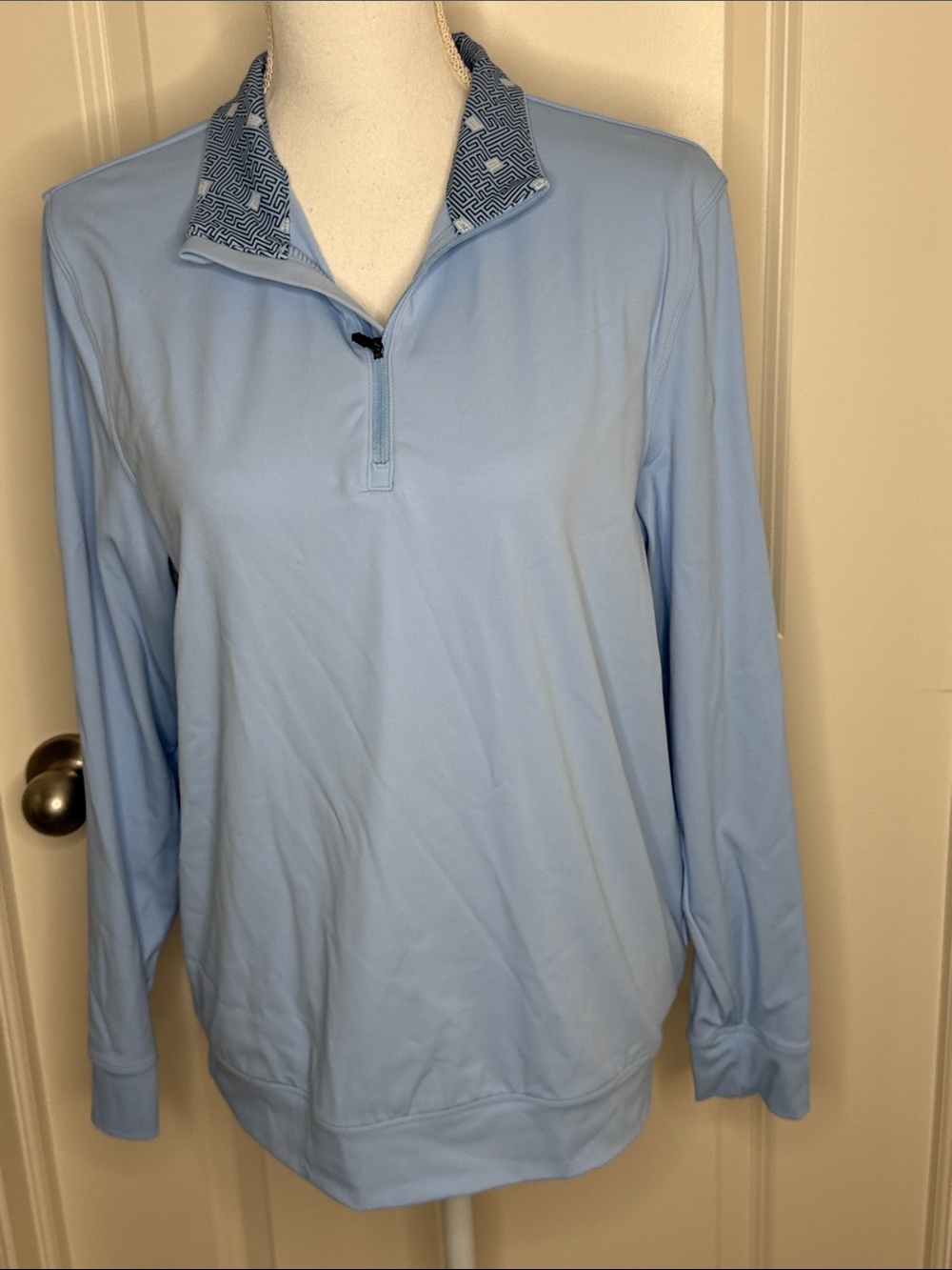 Graham Luxe Ryder Banded Quarter zip size Small
